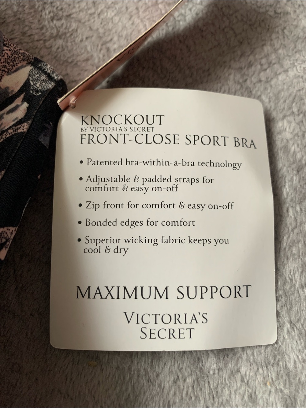 Knockout Front-Close Sport Bra NWT - Picture 5 of 6